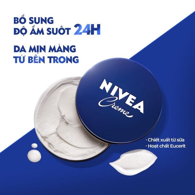 Kem Dưỡng Ẩm Nivea Hỗ Trợ Sáng Mịn Da Creme 30ml