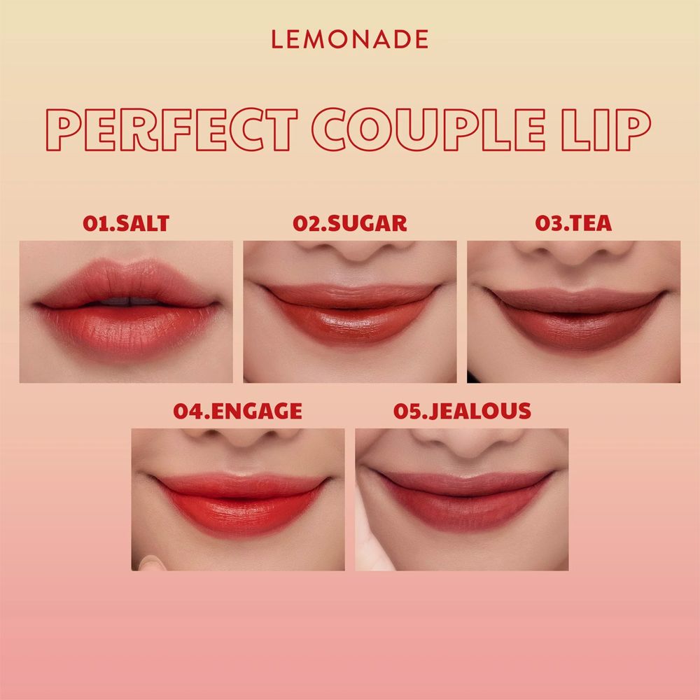 [Phiên Bản Mới] Son Kem Lì 2 Đầu Mịn Mượt Lâu Trôi Lemonade Perfect Couple Lip Version 2 7.5g