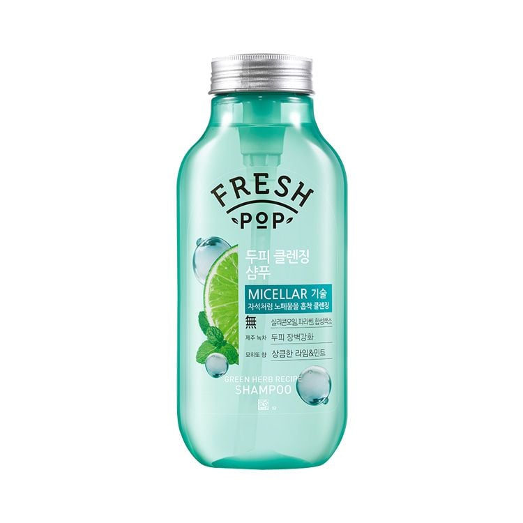 [Mini 100ml] Dầu Gội Fresh Pop Cho Tóc Dầu Chiết Xuất Thảo Dược Green Herb Recipe