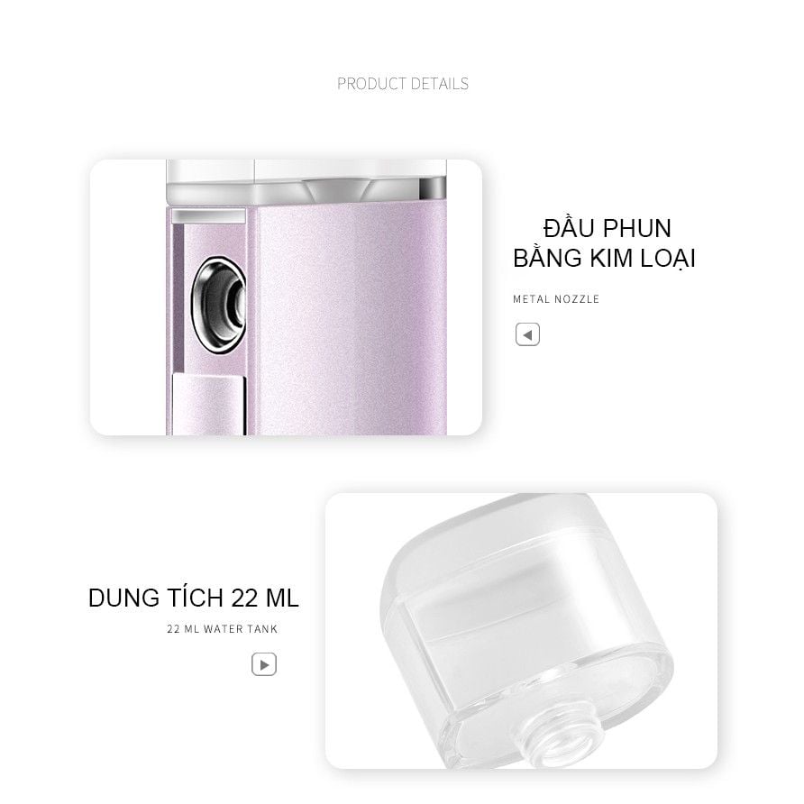 Máy Phun Sương Cấp Ẩm Mini K.Skin Handy Mist White KD88