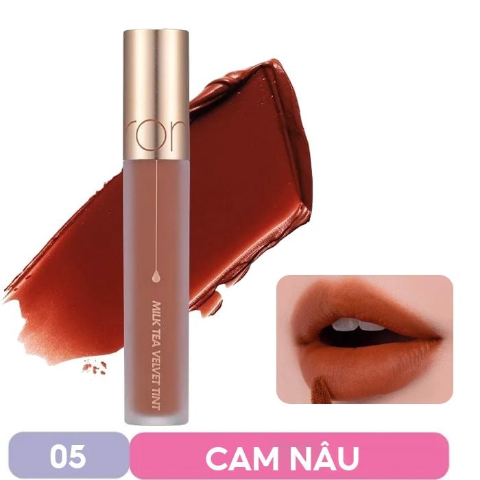 Son Kem Lì Hàn Quốc Mịn Mượt Như Nhung Romand Milk Tea Velvet Tint Ver 2 4.4g