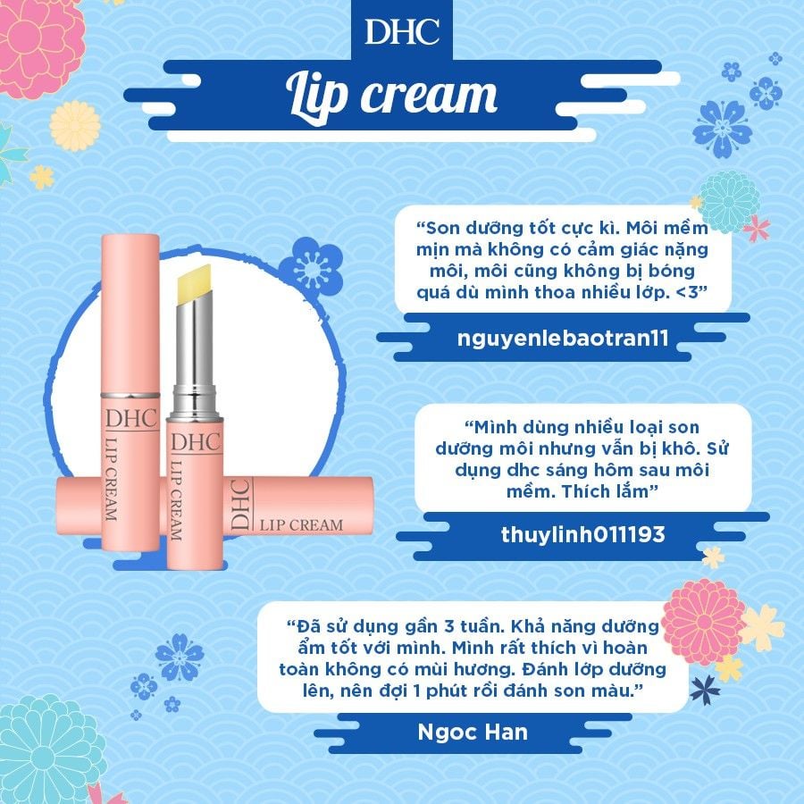 Son Dưỡng Ẩm Cho Môi Mềm Mại, Mịn Màng DHC Lip Cream 1.5g