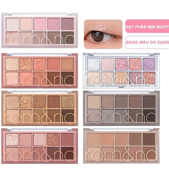 Bảng Phấn Mắt 10 Ô Siêu Lấp Lánh Romand Better Than Eye Palette