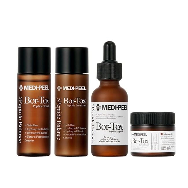 [4 Items] Bộ Dưỡng Medi-Peel Cải Thiện Nếp Nhăn Giúp Da Căng Bóng Bor-Tox 5 Peptide Multi Care Kit