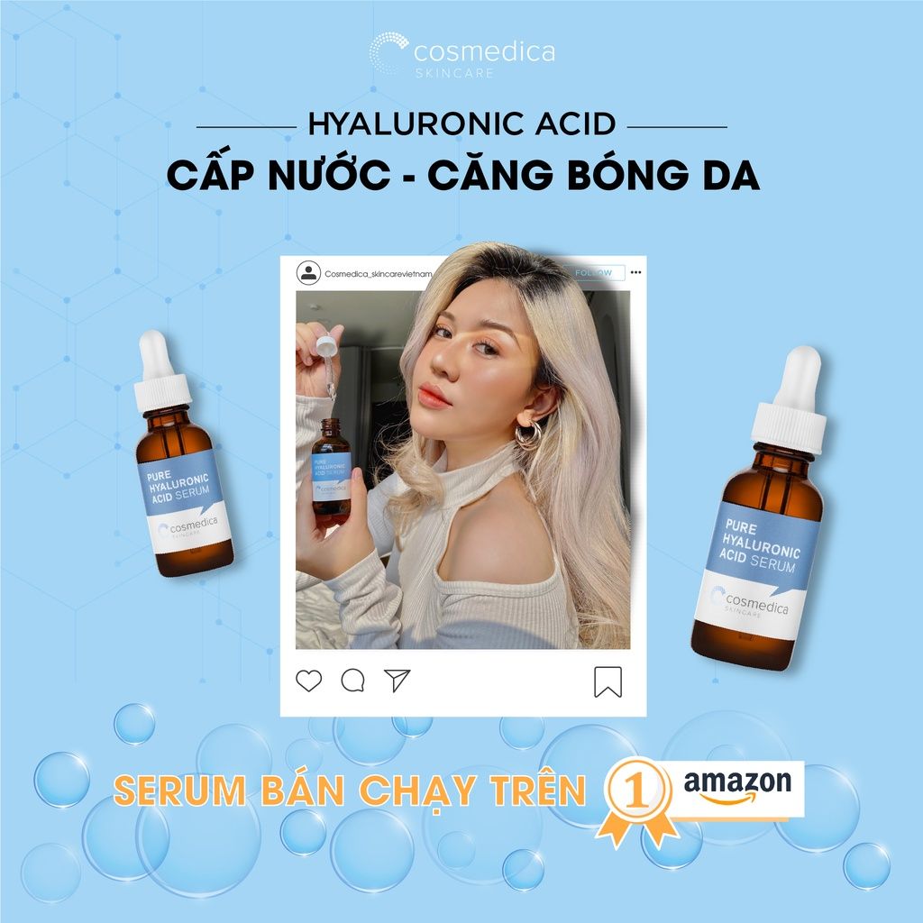 Serum Cosmedica Tinh Chất Dưỡng Ẩm Cosmedica Pure Hyaluronic Acid Serum 60ml