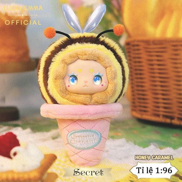  Móc Khóa Gấu Bông Lucky Emma Scoop Ice Cream Series - MJ-000095 