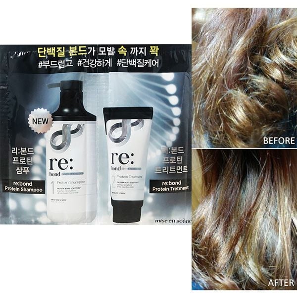 [Sample đôi 6mlx2] Dầu Gội & Kem Xả Dưỡng Tóc Bóng Khỏe, Mềm Mượt Miseen Scene Re:Bond Shampoo & Treatment