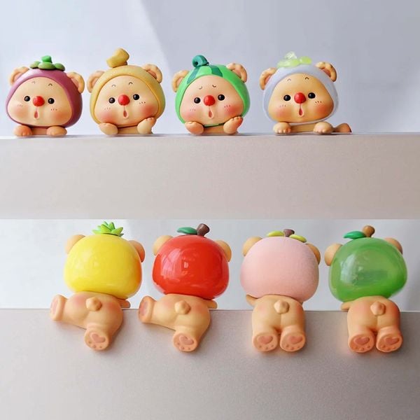  Mô Hình Dán Điện Thoại Jotoys OYO Bear Cub Fruit Party Mini Series Blind Box - JO-2024008 