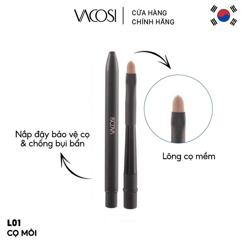 Cọ Môi Lông Dài Vacosi Lip Pro Brush - L01