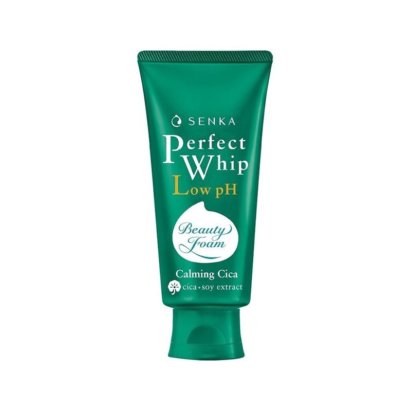 Sữa Rửa Mặt Lành Tính Chiết Xuất Rau Má Senka Perfect Whip Low pH Calming Cica 100g
