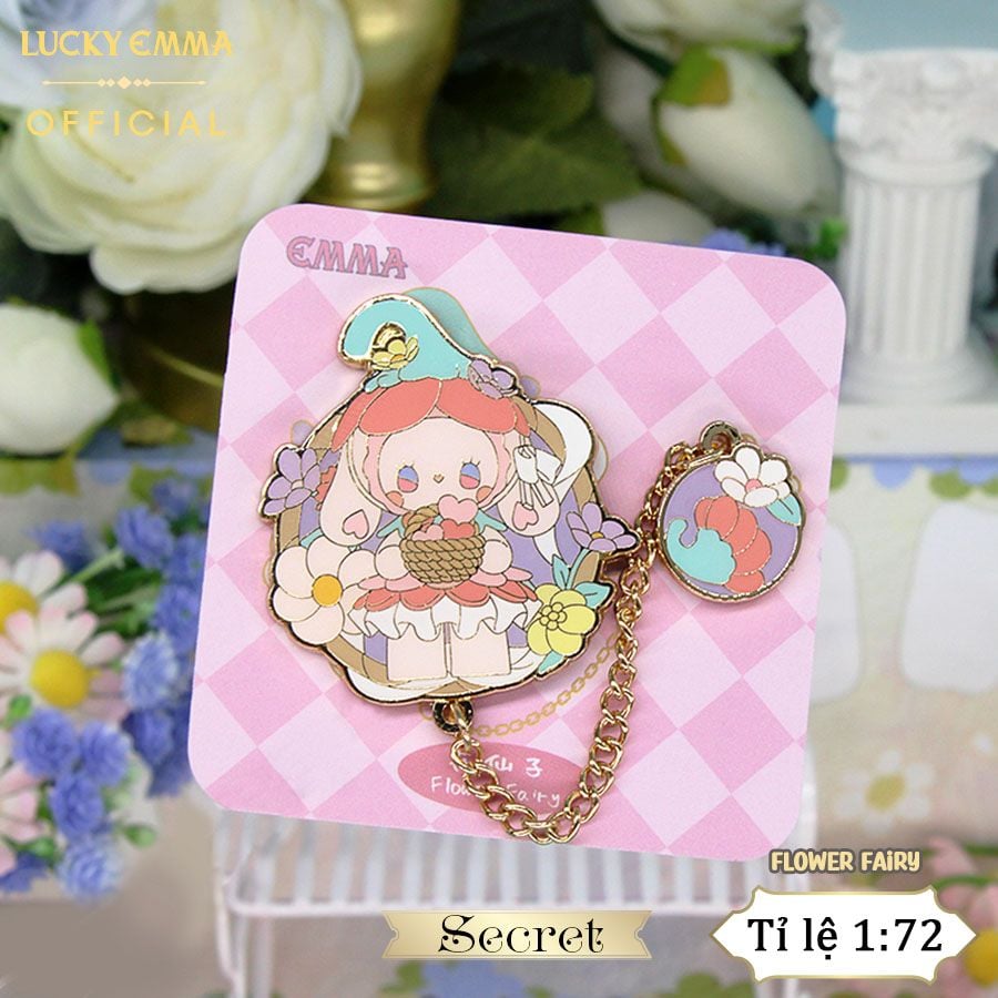 Huy Hiệu, Ghim Cài Áo Lucky Emma Garden Date Badge - YSJ-0011