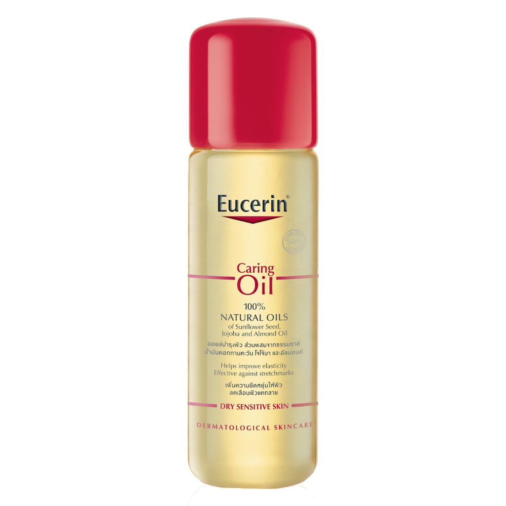 Dầu Dưỡng Eucerin Hỗ Trợ Giảm Rạn Da, Giúp Da Săn Chắc Caring Oil 100% Natural Oils 125ml
