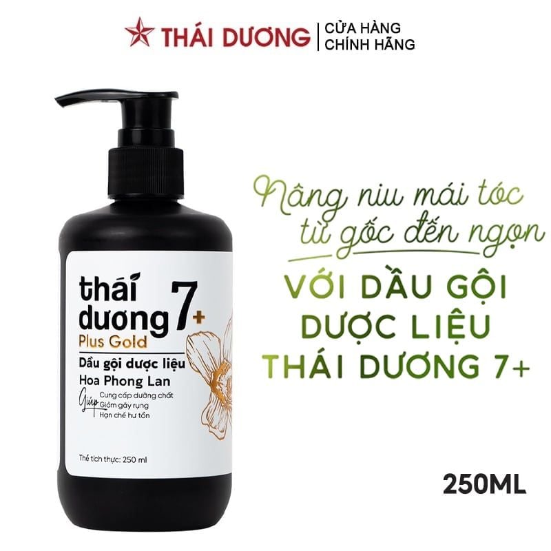 Dầu Gội Dược Liệu Hoa Phong Lan Thái Dương 7 Plus Gold 250ml