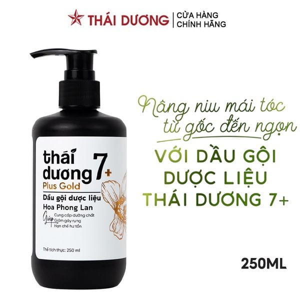  Dầu Gội Dược Liệu Hoa Phong Lan Thái Dương 7 Plus Gold 250ml 