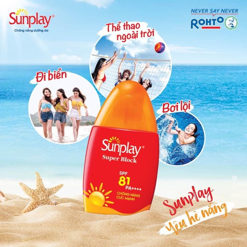 Sữa Chống Nắng Bảo Vệ Da Vượt Trội Sunplay Super Block SPF81/PA++++