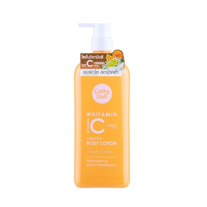 Sữa Dưỡng Thể Trắng Da, Giảm Thâm Sạm & Xỉn Màu Cathy Doll Whitamin Vitamin C Arbutin Body Lotion Fresh Citrus