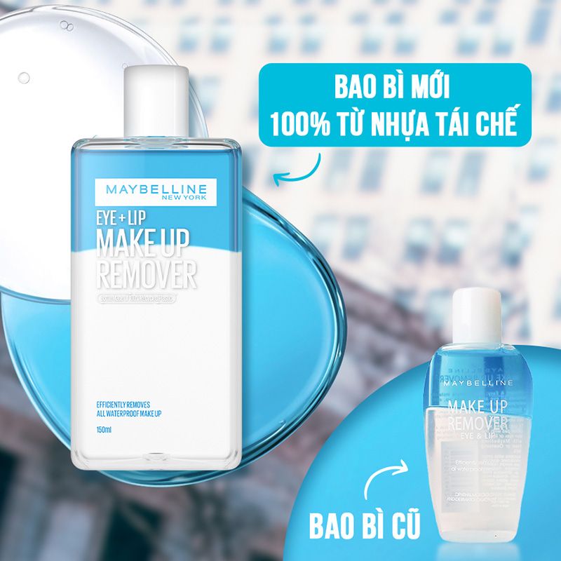 Nước Tẩy Trang Mắt & Môi Maybelline Eye & Lip Makeup Remover