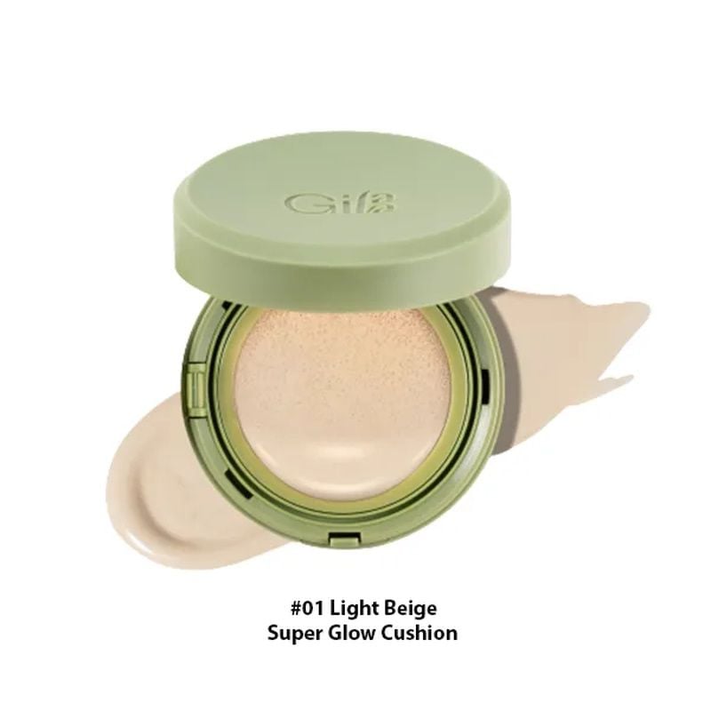 Phấn Nước Dưỡng Ẩm Cho Lớp Nền Căng Bóng, Bền Màu, Thuần Chay GLAMRR Q Vegan Super Glow Cushion SPF50+/PA++++ 15g