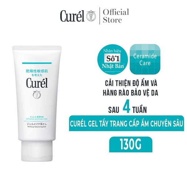  Gel Tẩy Trang Curél Cấp Ẩm Chuyên Sâu Intensive Moisture Care Makeup Cleansing Gel 130g 