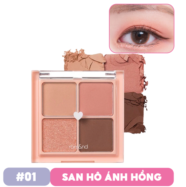 Bảng Phấn Mắt 4 Ô Màu Siêu Xinh Romand Better Than Eyes 6.5g