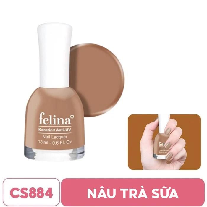 Sơn Móng Tay Lên Màu Chuẩn, Nuôi Dưỡng Móng, Màu Sắc Đa Dạng Felina Nail Lacquer 18ml