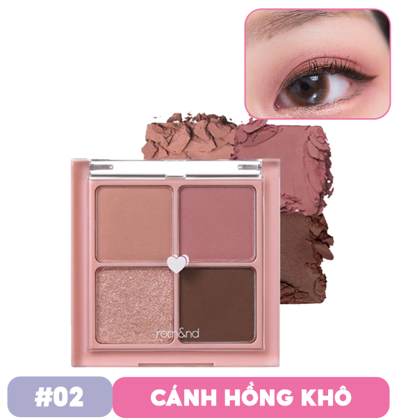 Bảng Phấn Mắt 4 Ô Màu Siêu Xinh Romand Better Than Eyes 6.5g