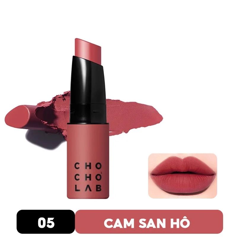 Son Thỏi Lì Chocho's Lab Mịn Mượt Nhẹ Môi Switch On Silky Lipstick 1.4g