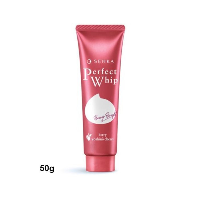 Sữa Rửa Mặt Làm Sạch Sâu, Sáng Hồng Senka Perfect Whip Berry Bright 100g