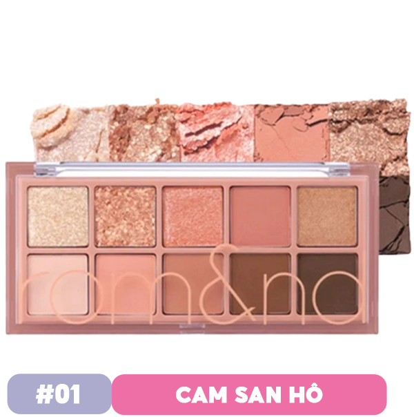 Bảng Phấn Mắt 10 Ô Siêu Lấp Lánh Romand Better Than Eye Palette