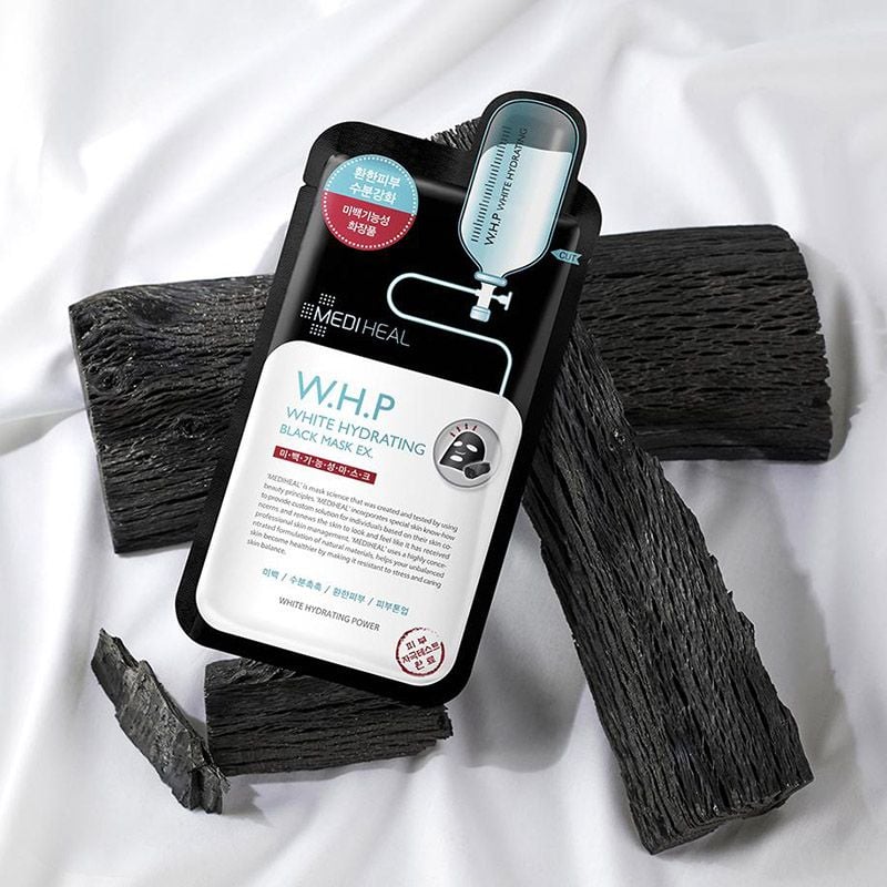 Mặt Nạ Than Hoạt Tính Mediheal Giúp Mờ Thâm Sạm, Hỗ Trợ Dưỡng Trắng Da Black Mask Ex