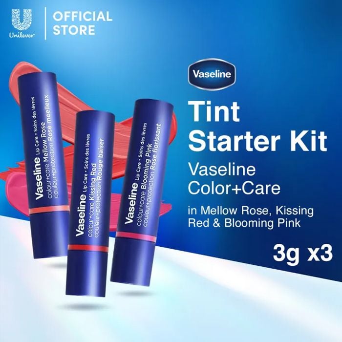 Son Dưỡng Môi Vaseline Dưỡng Ẩm Môi Mềm Mại Lip Care Colour + Care 3g