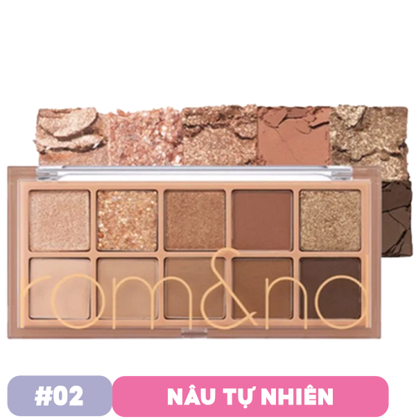 Bảng Phấn Mắt 10 Ô Siêu Lấp Lánh Romand Better Than Eye Palette