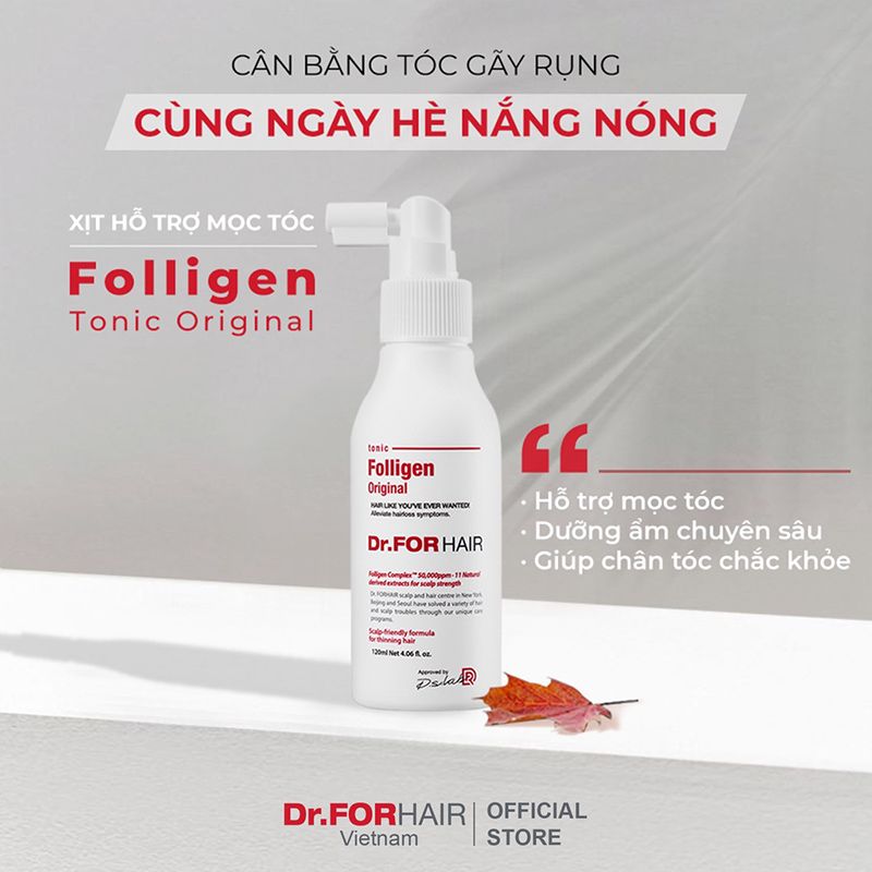 Tinh Chất Dưỡng Da Đầu Hạn Chế Rụng Tóc, Hỗ Trợ Mọc Tóc Dr.FORHAIR Folligen Tonic 120ml