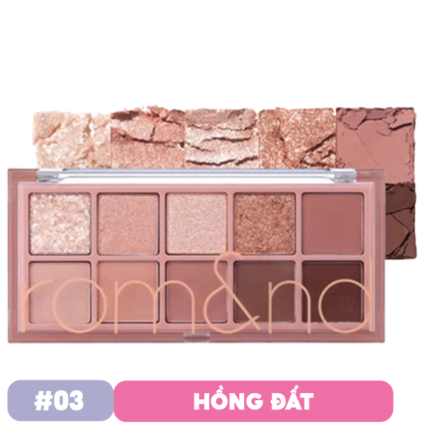 [NEW][Màu 00 - 13] Bảng Phấn Mắt 10 Ô Siêu Lấp Lánh Romand Better Than Eye Palette