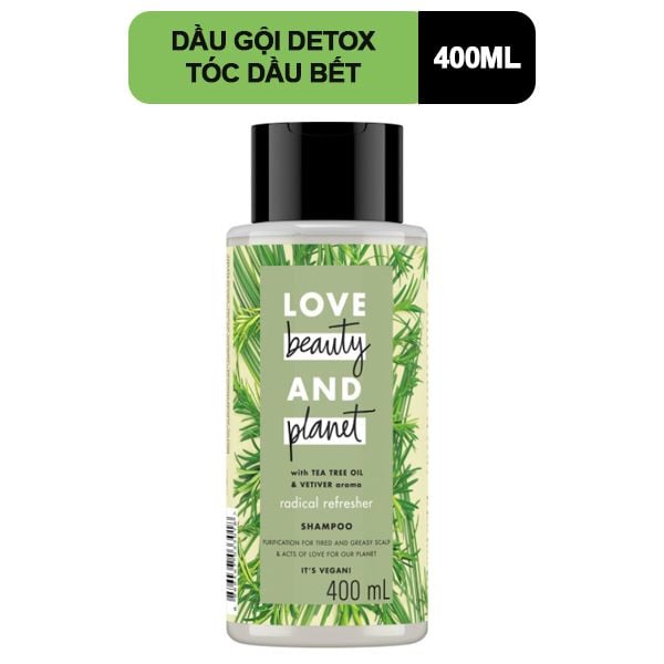 Dầu Gội Detox Tóc Bết Dầu Love Beauty And Planet Radical Refresher Shampoo 400ml