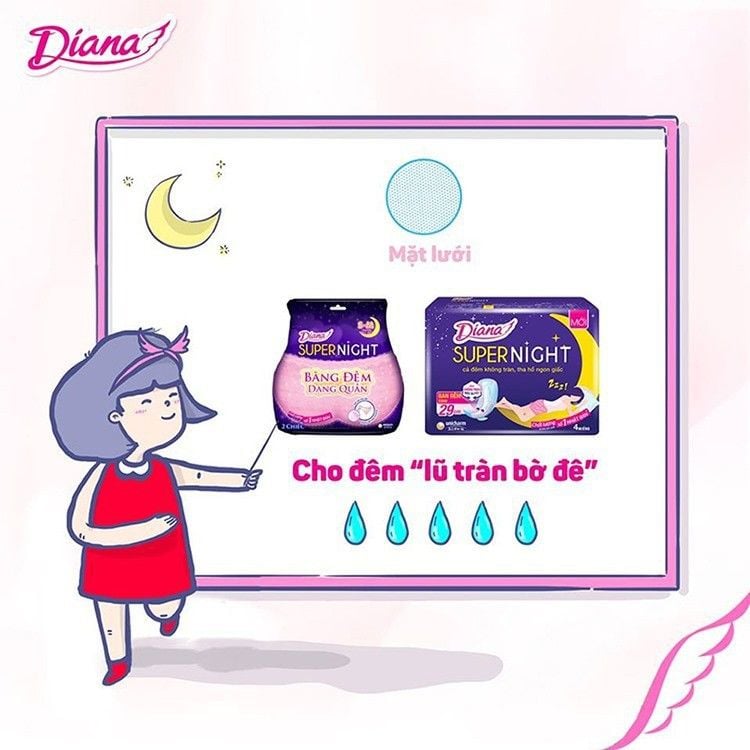 Băng Vệ Sinh Diana Sensi Băng Quần 360 Chống Tràn (Che tên sản phẩm khi giao hàng)