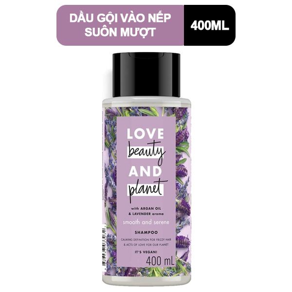 Dầu Gội Vào Nếp Suôn Mượt Love Beauty And Planet Smooth And Serene Shampoo 400ml
