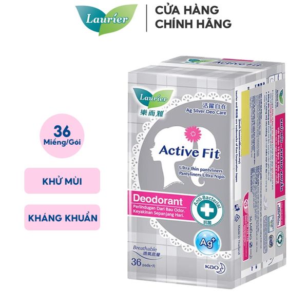  Băng Vệ Sinh Hằng Ngày Khử Mùi Kháng Khuẩn Laurier Active Fit Deodorant (Che tên sản phẩm khi giao hàng) 