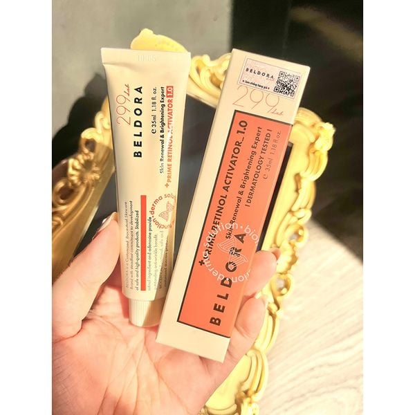  Kem Dưỡng Retinol Beldora 299 Hỗ Trợ Cải Thiện Mụn Ẩn, Dưỡng Da Ẩm Mịn Skin Renewal & Brightening Expert 1.0 35ml 