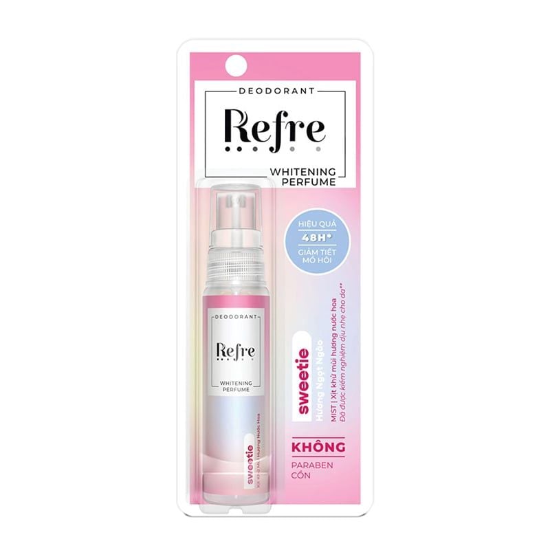 Xịt Khử Mùi Hỗ Trợ Dưỡng Trắng Refre Whitening Perfume Deodorant 30ml