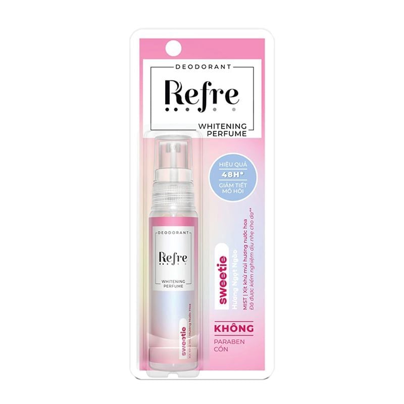 Xịt Khử Mùi Hỗ Trợ Dưỡng Trắng Refre Whitening Perfume Deodorant 30ml