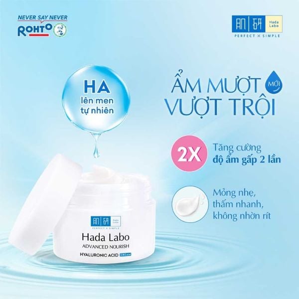  Kem Dưỡng Ẩm Hada Labo Advanced Nourish Hyaluron Cream 50g 
