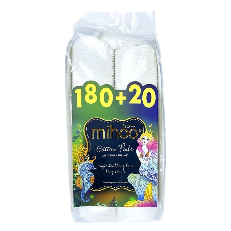Bông Tẩy Trang Dạng Tròn Mihoo Cotton Pad