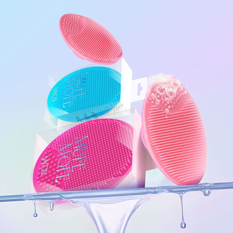 Miếng Rửa Mặt Vacosi Đa Năng, Làm Sạch Da Silicone Cleanser