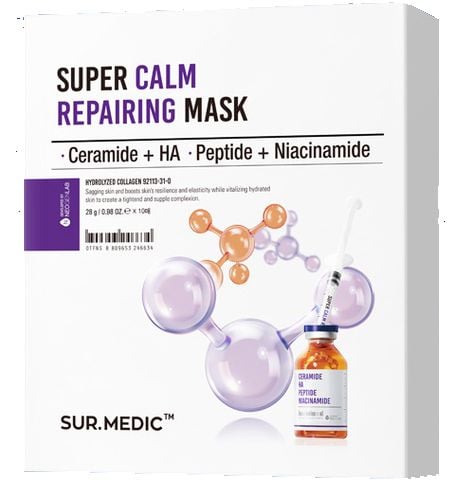 Mặt Nạ Phục Hồi, Làm Dịu Da Cấp Tốc Sur.Medic+ Super Calm Repairing Mask 28g