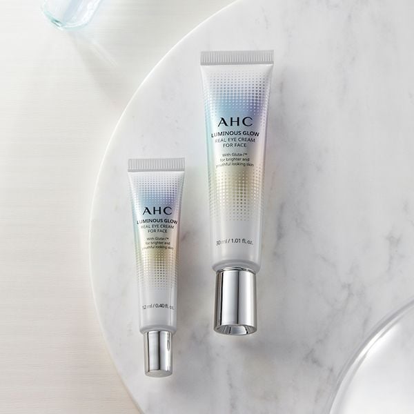 Kem Dưỡng Mắt AHC Cải Thiện Nếp Nhắn, Hỗ Trợ Dưỡng Sáng Da Luminous Glow Real Eye Cream For Face 30ml