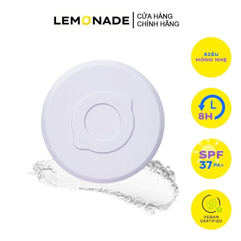 Phấn Phủ Mỏng Nhẹ Kiềm Dầu, Thuần Chay Lemonade Supermatte No Makeup Loose Powder 9g