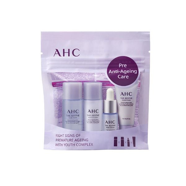 [4 Items] Bộ Kit 4 Món Dưỡng Da AHC The Aesthe Trial Kit