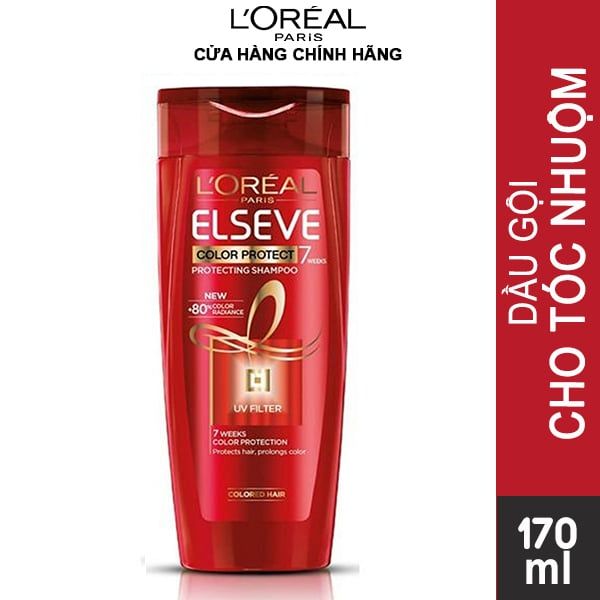 Dầu Gội Bảo Vệ Màu Tóc Nhuộm L'Oreal Elseve Color Protect 7 Weeks Shampoo 280ml