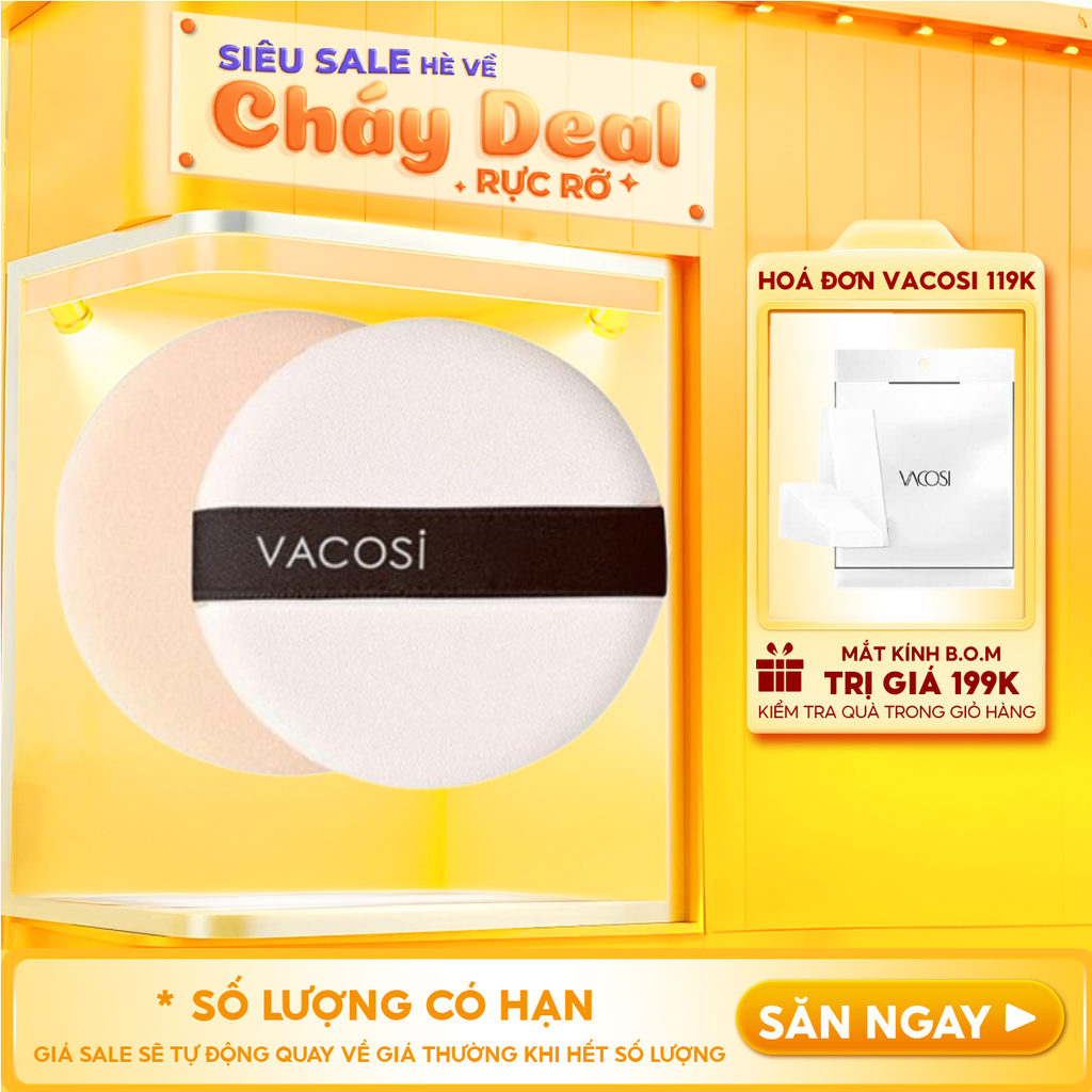Bông Phấn Cushion Vacosi Cushion Sponge - BP22